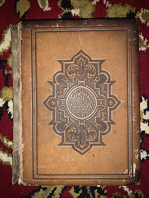 #ad Old The Poetical Works of George Herbert 1857 Illustrated Leather $55.00