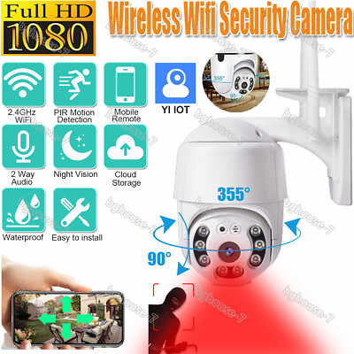 #ad 1080P Wireless WIFI Security Camera System Smart Outdoor Night Vision Waterproof $27.91