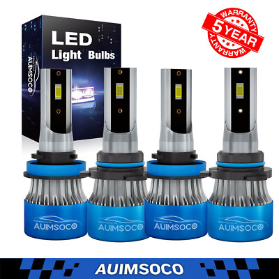 #ad 4Pcs LED Headlight High Low Light Bulbs Kit No Delay For Ford F150 F 150 2020 $45.99