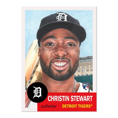 #ad 2019 Topps LIVING #199 Christin Stewart RC Set card Only Detroit Tigers Pre Sale $6.75