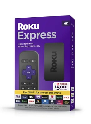 #ad Roku Express HD Streaming Media Player with High Speed HDMI Cable Free Shipping $26.99