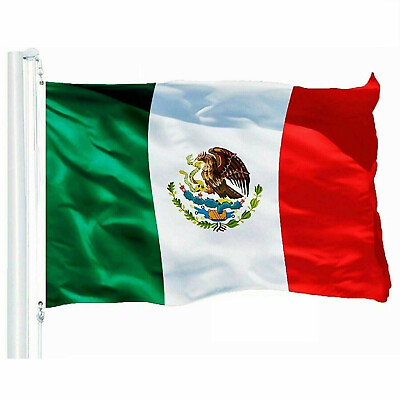 #ad 5#x27;x8#x27; Mexico Mexican Flag 5x8 Foot Flag Banner Large Fade Resistant Premium $14.95