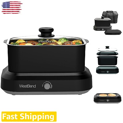 #ad Versatile Crock Pot with Non Stick Vessel and Griddle Base All in One Cooking $99.99