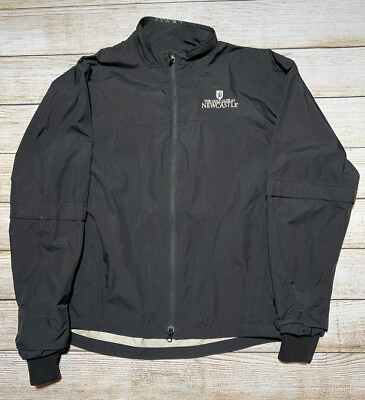#ad Zero Restriction Golf Jacket Black Convertible Sleeves Light Mens Large $31.99