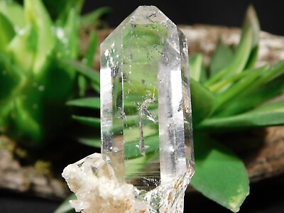 #ad VERY Translucent KULLU Valley Lemurian Quartz Crystal India 27.9gr $33.99