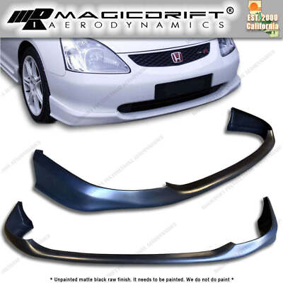 #ad For 02 05 Honda Civic 3dr Hatch HB Si EP3 Type R Style Front Bumper Lip Body Kit $99.99