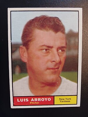 #ad SET BREAK 1961 Topps Vintage Baseball VG EX #142 Luis Arroyo New York Yankees $2.97