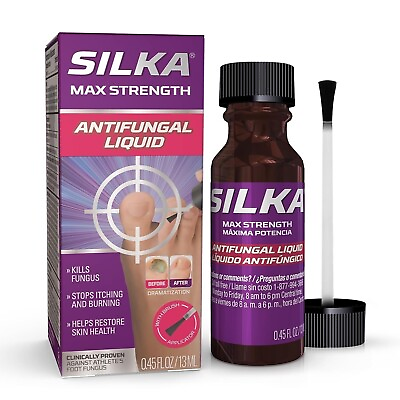 #ad Silka Max Strength Antifungal Liquid with Brush Applicator for Toenail Fungus $12.74