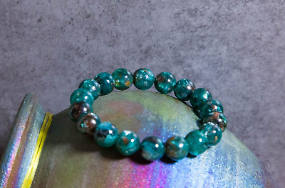#ad 11mm Monet#x27;s Garden Natural Canutillos Emerald Beaded Bracelet｜ 莫奈花园祖母晶 $146.00