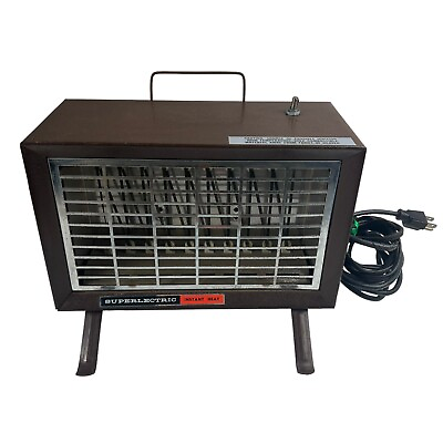 #ad Vintage SUPERLECTRIC Space Heater No. 627 Instant Heat 1320 Watt 1960#x27;s $39.59