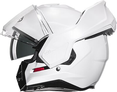 #ad HJC i100 Gloss White Modular Multi Flip Motorcycle Crash Helmet New GBP 199.99