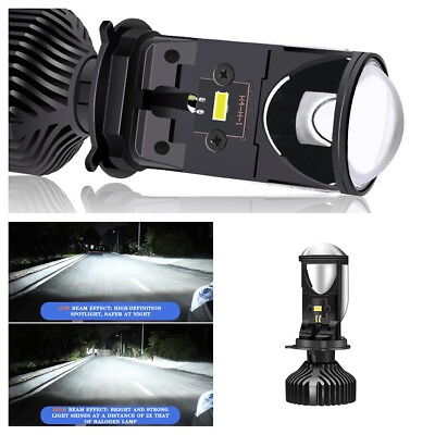 #ad H4 120W Mini Bi LED Projector Lens Hi Low 12000LM Headlight Kit Retrofit LHD $37.32