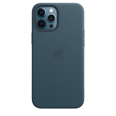#ad #ad Genuine Apple iPhone 12 Pro Max Leather Case Baltic Blue MHKK3FEA $14.00