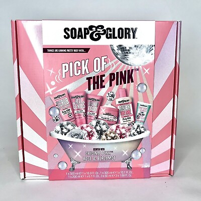 #ad #ad NEW Soap amp; Glory Pick of the Pink Gift Set Hand Foot Lotion Body Scrub Wash $22.00