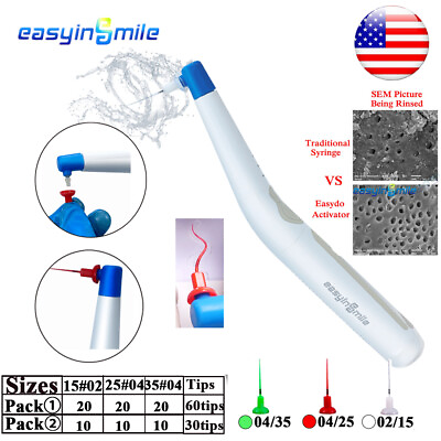 #ad Dental Endo Sonic activator Endodoncia Irrigator root canal clean 60 Tip Free $105.99