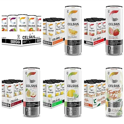 #ad CELSIUS Assorted Flavors Variety Functional Essential Energy Drinks 12 Fl Oz $20.95