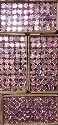 #ad 25 Sealed Unsearched Bank Wrapped Penny Rolls Circulated Lincoln Cents Unopened $34.99