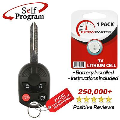#ad New Replacement 4 Button Uncut Remote Head Ignition Key Keyless Entry Combo Fob $11.29