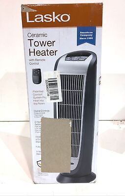 #ad LASKO Portable Digital Ceramic Tower Heater with Remote Control 5160 New $49.49