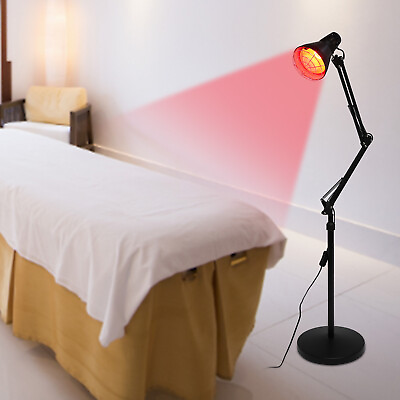 #ad 150W Vertical Muscle Pain Relief Lamp Floor Standing IR Infrared Red Heat Light $51.30