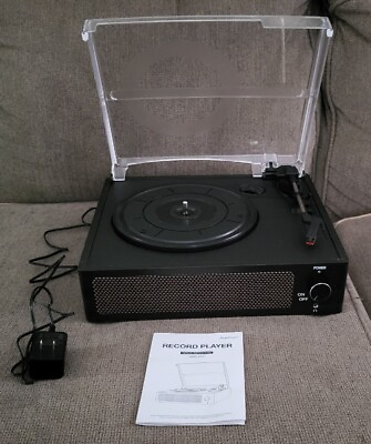 #ad Vinyl Record Player Turntable Bluetooth w built in speakers 3 Speed Steepletone $30.00