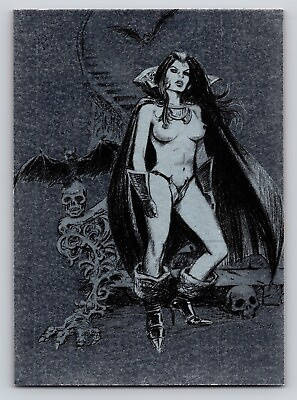 #ad Trade Card 1998 Foil Crimson Embrace #2 Comic Images Nude Fantasy Art by Alonso $4.99