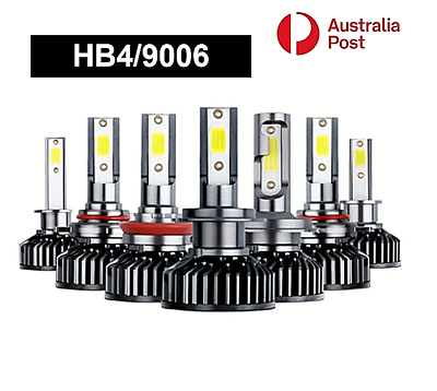 #ad X2 HB4 9006 LED Headlight High Low Beam Globe Bulbs COB 6000K 100W 12V 16000LM AU $32.99