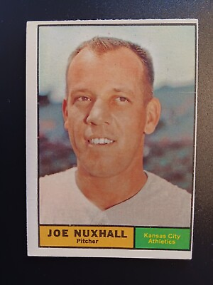 #ad SET BREAK 1961 Topps Vintage Baseball VG EX #444 Joe Nuxhall KC Athletics A#x27;s $2.39