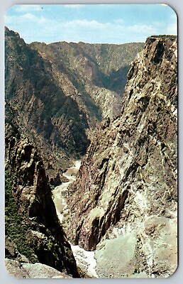 #ad Postcard Black Canon Of The Gunnison National Monument Colorado Posted 1957 $4.50