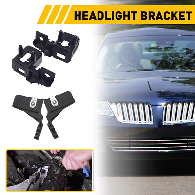 #ad 4x Headlight Lamp Mount Brackets For Ford Fusion Lincoln MKZ FO1239101FO1239100 $17.49