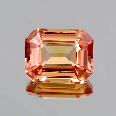 #ad 9.4 CT Natural FL Ceylon Padparadscha Sapphire Loose Radiant Certified Gemstone $29.63