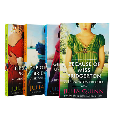 #ad A Bridgerton Prequel Series By Julia Quinn 4 Books Collection Set Fiction PB $29.99