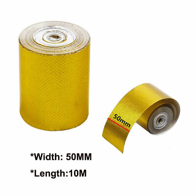 #ad 2x33quot;Roll Self Adhesive Reflective Gold HighTemperature Heat Shield Wrap Tape US $9.99