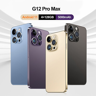 #ad Unlocked G12 Pro Max 5G Cell Phone 128GB DualSIM Smartphone Android 11 5000mAh $93.00