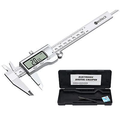 Neoteck 0 6quot; Digital Vernier Caliper Stainless Steel Gauge Micrometer Measuring $23.95