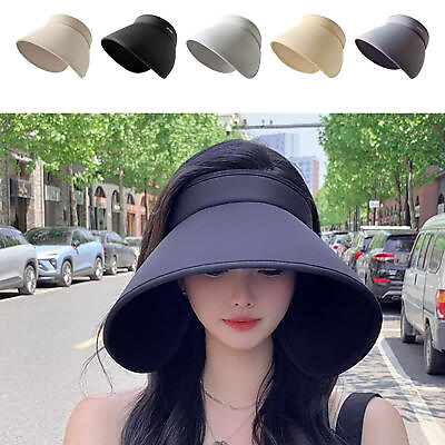 #ad Summer Sun Hat Women UPF 50 UV Protection Bonnet Visor Cap Wide Brim Hat $12.55