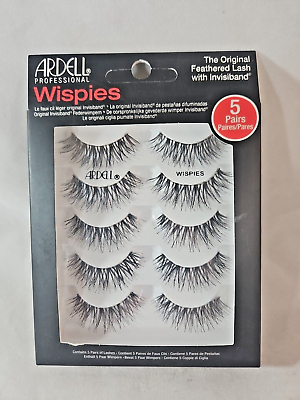#ad Ardell False Eyelashes Wispies Black 5 pairs of strip lashes per pack $10.95