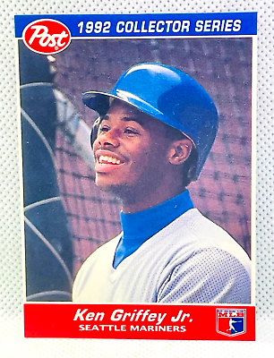#ad KEN GRIFFEY JR 1992 Post Ceral #x27;92 Collector Series #20 of 30 SEATTLE MARINERS $1.99