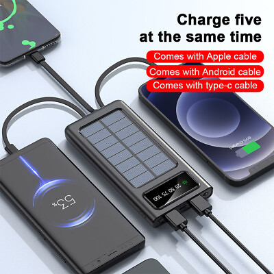 #ad 1000000mAh Power Bank External Battery Backup Fast Charger for Cell Phone 2 USB $12.85