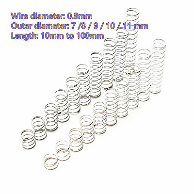 #ad Compression Spring Wire Diameter 0.8mm Pressure Small Spring Various Size Choose $47.92