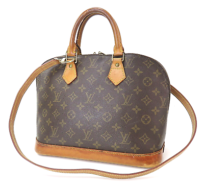 #ad Authentic LOUIS VUITTON Alma Monogram Hand Bag Purse #56505 $413.10