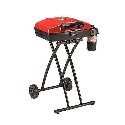 #ad Portable Sportster 1 Burner Propane Grill with 11 000 BTUs Red $224.97