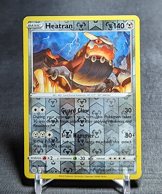 #ad Heatran Rare Reverse Holo 2022 Brilliant Stars Pokemon TCG Card 100 172 $1.50
