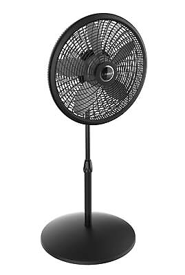 #ad Lasko 18quot; Adjustable Oscillating Cyclone Pedestal Fan with 3 SpeedsBlack $37.79
