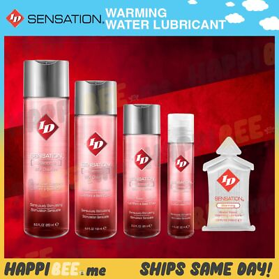 #ad ID Sensation Warming Water Lubricant🍯Couples Water REAL FEEL Glide Sex Lube $7.98