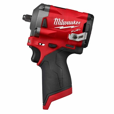 #ad Milwaukee 2554 20 12V M12 FUEL 3 8 in. Cordless Stubby Impact Wrench Bare Tool $256.95