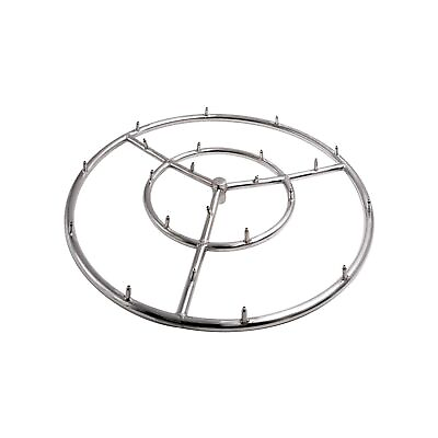 #ad Skyflame 18 Inch Round Stainless Steel Fire Pit Jet Burner Ring High Flame $89.02