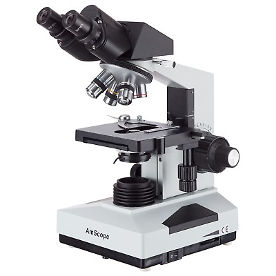 #ad AmScope 40x 1000x Compound Binocular Microscope Multi Use Biological Medical Lab $305.99