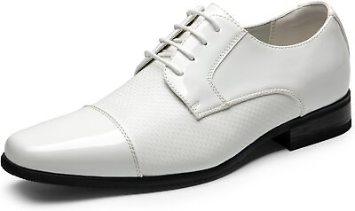 #ad Bruno Marc Men#x27;s Patent Tuxedo Dress Shoes Classic Lace up Formal Oxfords $103.90