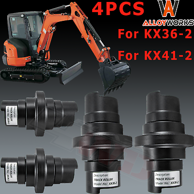 #ad 4PCS Track Roller Bottom Roller For KUBOTA Model KX36 2 KX41 2 Mini Excavator $529.00